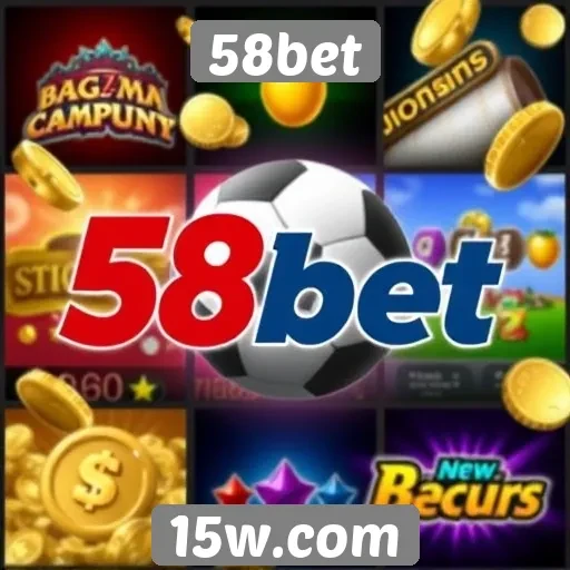 Variedade de jogos disponíveis na plataforma 58bet